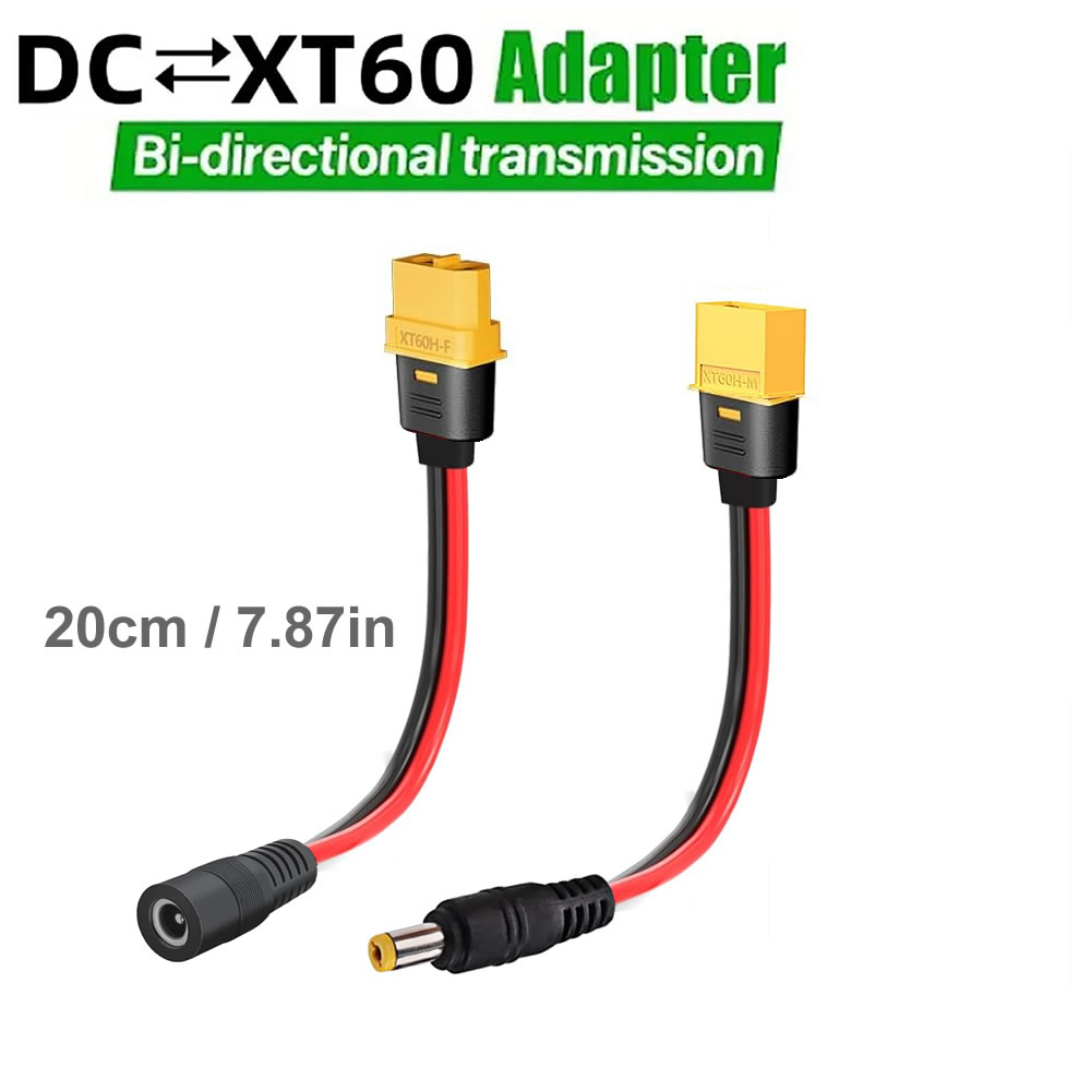 Drone Rc Car Hybrid - XT60 플러그 암수-DC 5.5x2.1mm 커넥터 충전