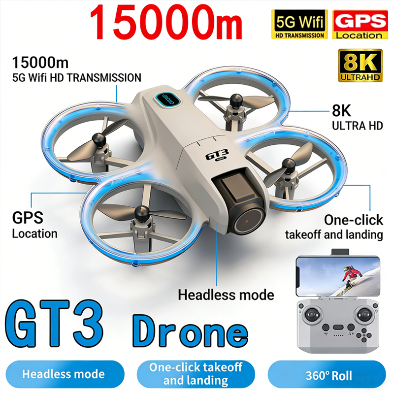 신형 GT3 MAX 드론 8K HD 항공 촬영 헤드리스 - Drone Without Rc 리뷰 및 가격