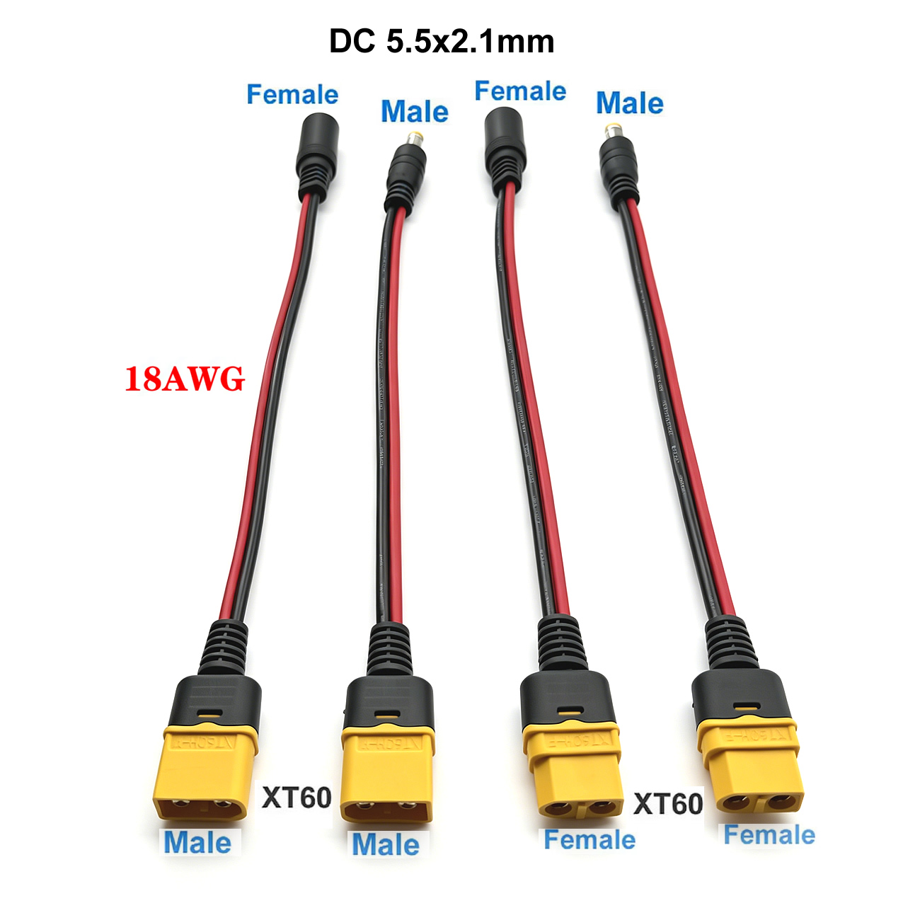 XT60 플러그 암수-DC 5.5x2.1mm 커넥터 충 - Drone Rc Car Hybrid 리뷰 및 가격