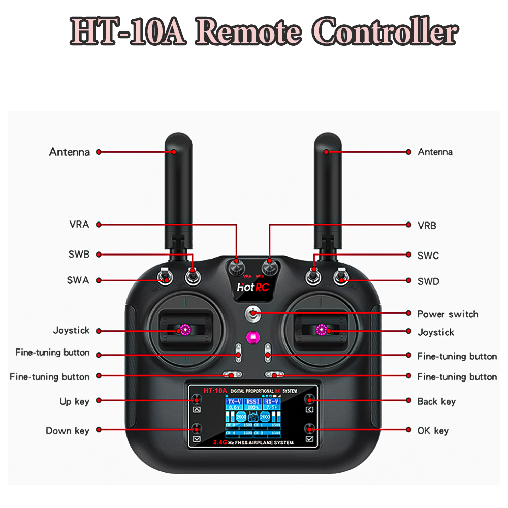 Hotrc Hot RC HT-10A HT10A 2.4G - Drone Rc Parts 리뷰 및 가격